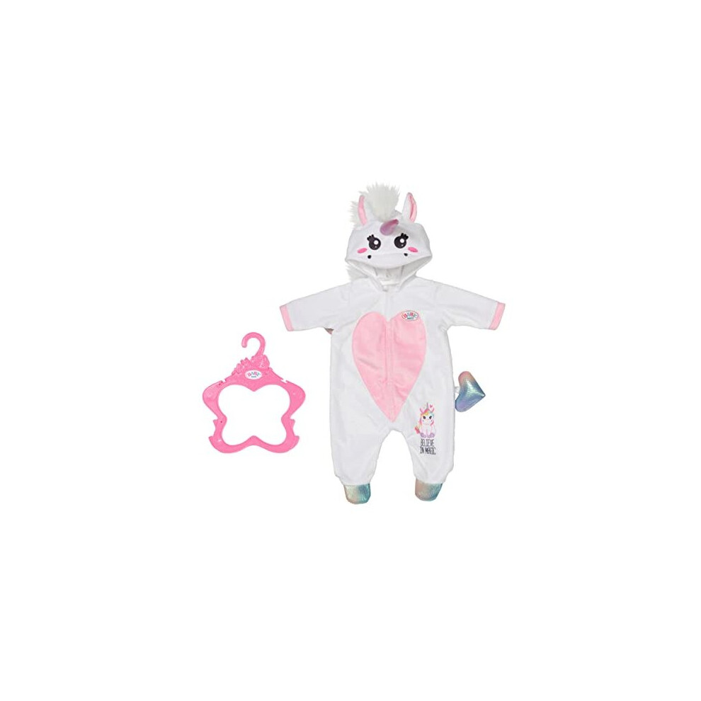 832936 Unicorn Onesie-Fits Dolls up to 43cm-Set Includes All-in-one Onise with Hanger-Suitable for Children Aged 3+ years-832936