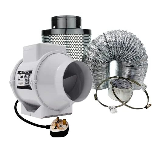VENTS Hydroponic ventilation kit (4" 100mm) Compact Indoor Intake