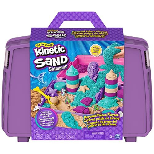 Kinetic Sand, Mermaid Palace Playset, of Shimmer Play Sand
