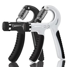 hand grips strengthener exercises finger strength and wrist strength. The grip strength can be adjusted from 5kg-60kg. Two grippers are included in