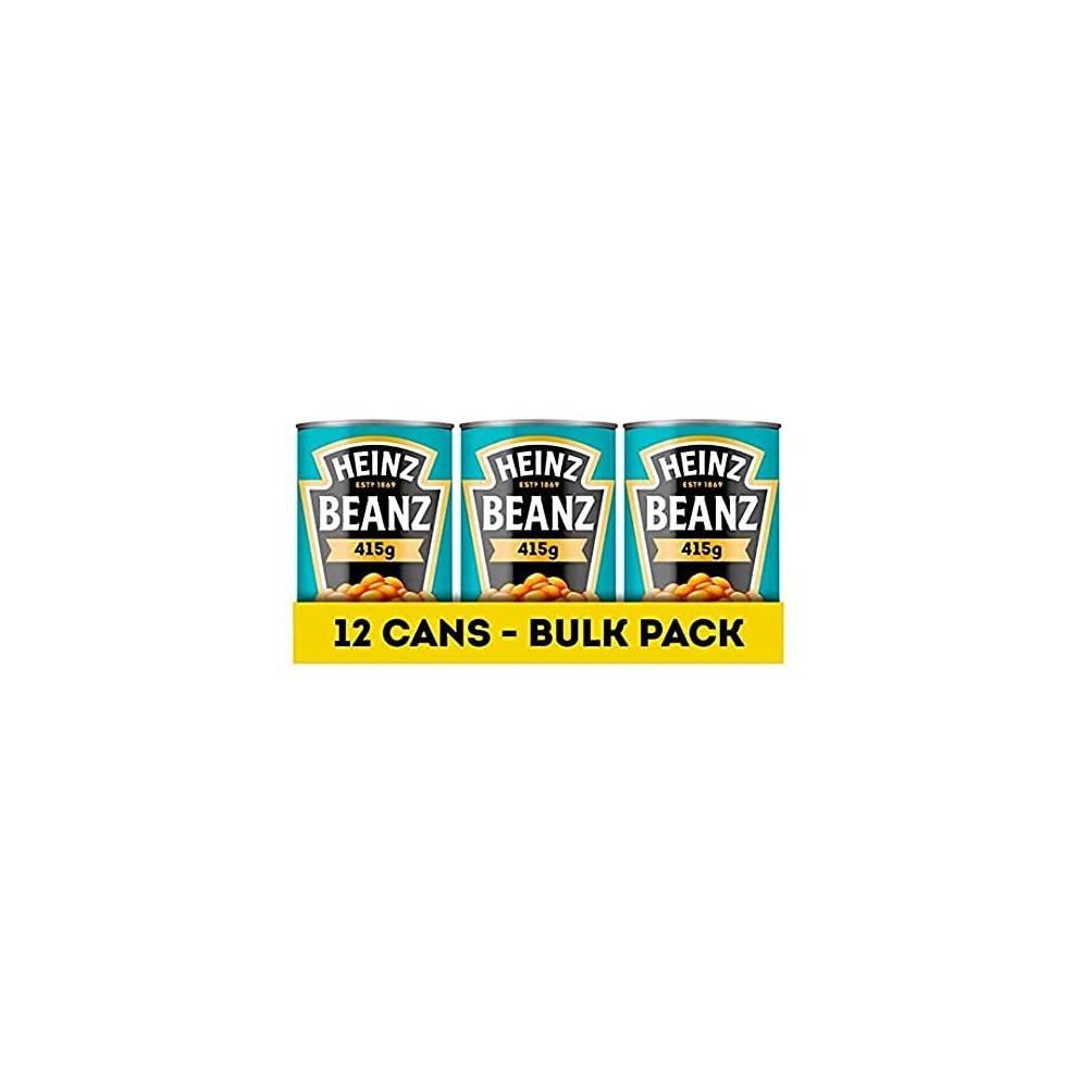 Heinz Beanz, 415 G (Pack Of 12) - Vegan Baked Beans In A Rich Tomato Sauce