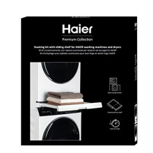 Universal Stacking Kit with Sliding Shelf for Washing Machines and Dryers, Secure and Stable, Easy to Install, Perfect for Haier Series 3, 5, 7