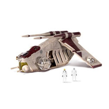 STAR WARS Micro Galaxy Squadron Low Altitude Assault Transport LAAT (LAAT) - V   hicule de classe Starfighter de 5 pouces avec deux accessoires pou