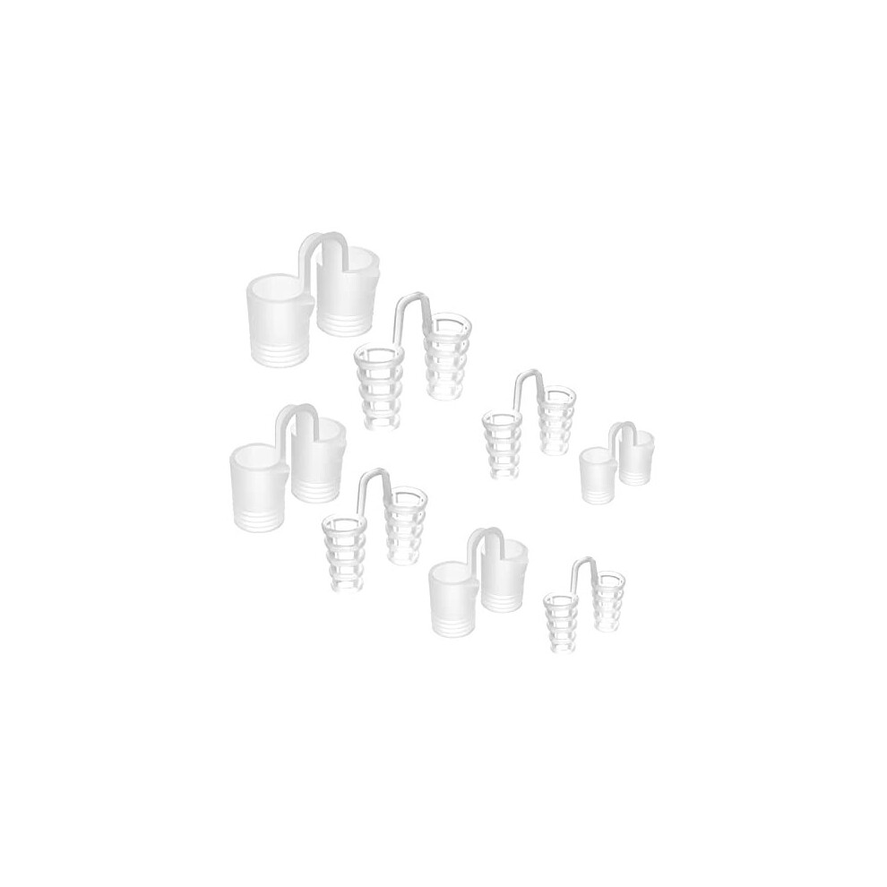 Yuzhou 8 Pcs Silicone Nose Vents, Nasal Breathers Anti Snoring Clips Nasal Dilators Breathing Nose Relief Nasal Dilator Snore Stopper Nose Vents Snoring Aids