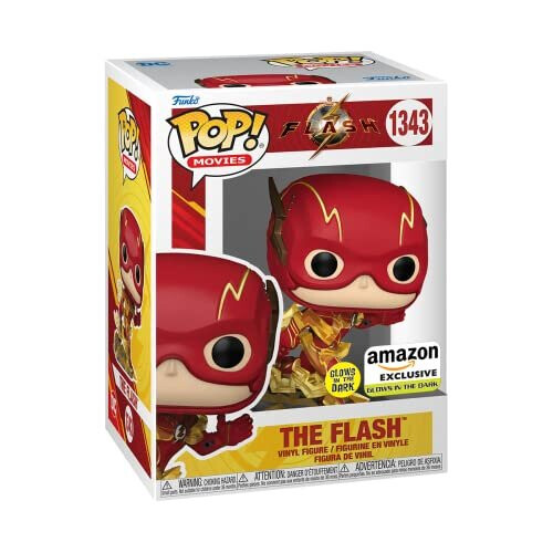 Funko POP Films : POP Films : The Flash- Flash running (Glow in The Dark) - Exclusivité Amazon 1