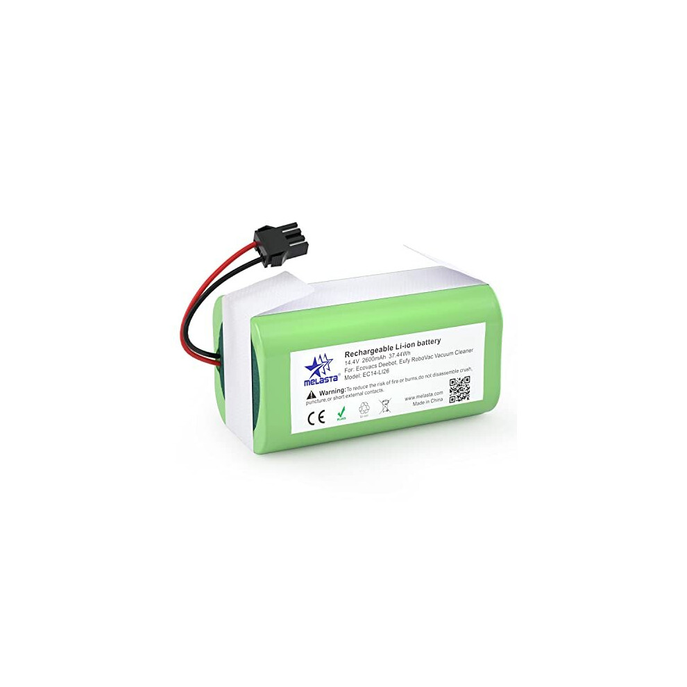 14.4V 2600Mah Replacement Battery For Ecovacs Deebot N79 N79s Dn622 Li-Ion Battery Compatible With Tesvor 500 Eufy Robovac 11, 11S Max 30, 30C Max 12 630148238494