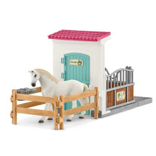 Box mit Vollblut-Pferd, Stall-Erweiterung für Kinder von Schleich, Schleich 42569 HORSE CLUB, ab 5 Jahren
