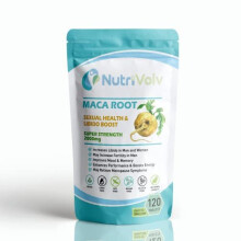 Nutrivolv Maca Root 2000mg Tablets - Libido, Energy & Endurance Booster for Men & Women | Fertility Support, 120 Count