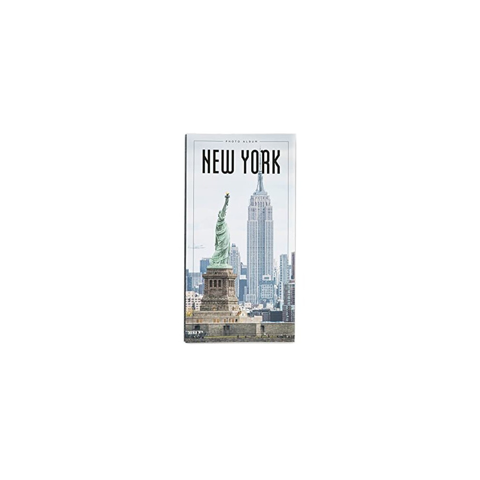 Official New York Photo Album - 6x4 Photo Album / 10x15 cm - Family Photo Album 96 Pockets - Friend Gifts - New York Gifts - Photo Albums 6x4 96