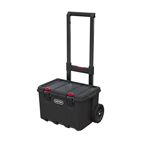 Keter Gereedschapskoffers - Keter - Stack'N'Roll - Set van 3 - 150L - Hars - Zwart/Rood 2