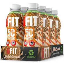 High 50g Protein Shake, No Added Sugar, Low in Fat, Salted Caramel Flavour Ready to Drink, Pack of 8 x 500 ml (Packaging May Vary)…