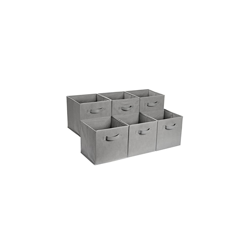 Collapsible Fabric Storage Cube/Organiser with Handles, 33x33x33, Gray (Pack of 6)