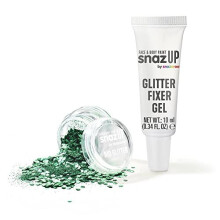 Bio Glitter Kit, Green, 5g, + Fixer Gel, for Face, Body & Crafts