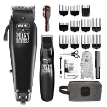 and Peaky Blinders Clipper & Beard Trimmer Gift Set, Corded Hair Clippers for Men, Head Shaver, Beard Trimmers, Stubble Trimming, Barber Brush, Hair