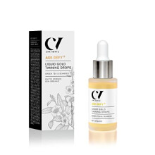 Age Defy+ Liquid Gold Tanning Drops 30ml | Natural & Organic Anti-Ageing Fake Tan by Cha Vøhtz | Self Tan Drops for Face and Body | Customise Your