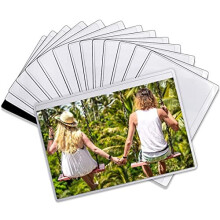 Photo Frame, 14 Pack Magnetic Photo Frame Fridge 6x4, Magnetic Picture Frame for Kids, Family, Strong Photo Magnets for Fridge, Magnetic Frame, White