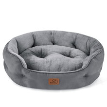 Small Dog Bed Washable - Large Cat Beds for Indoor Cats and Puppy, Grey Dog Bed Sofa for Medium Dogs with Slip-Resistant Bottom, Gift For Small Dogs
