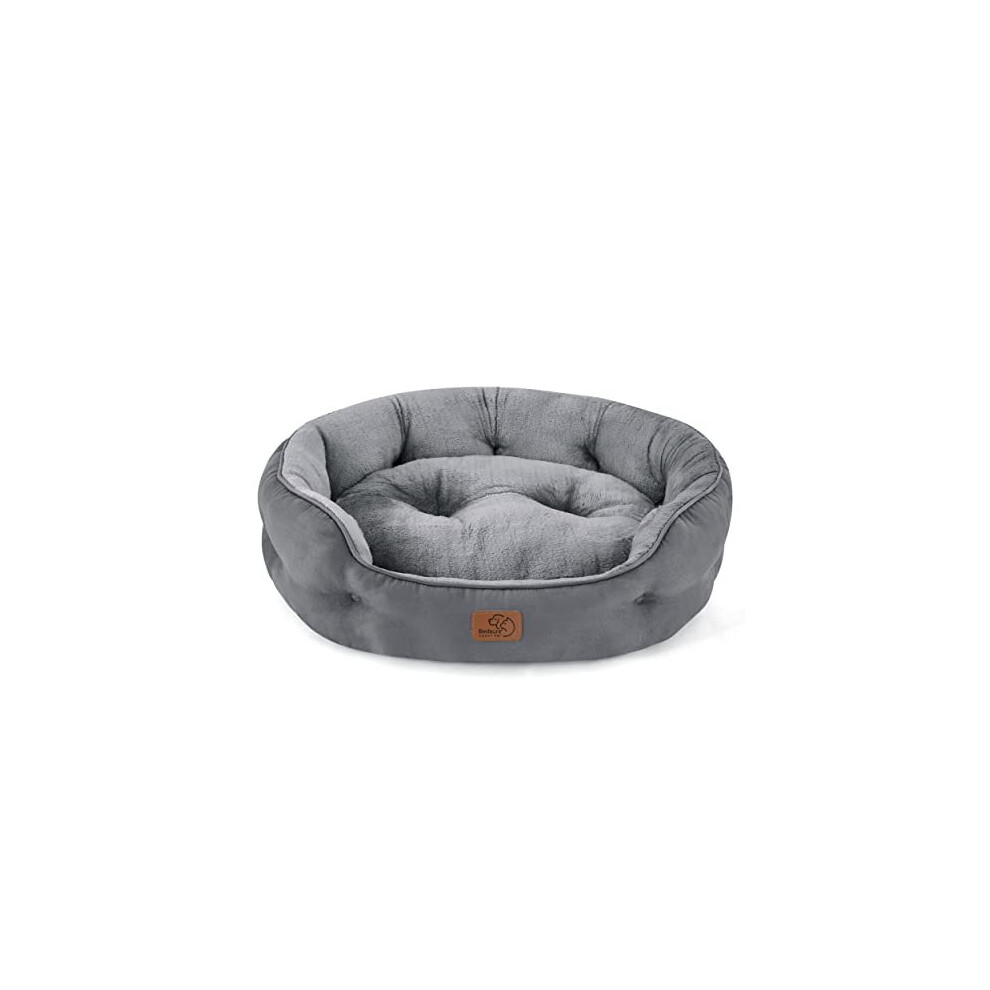 Small Dog Bed Washable - Large Cat Beds for Indoor Cats and Puppy, Grey Dog Bed Sofa for Medium Dogs with Slip-Resistant Bottom, Gift For Small Dogs