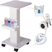 Salon Trolley Cart with Wheels, Spa Trolley Beauty Cart Salon Rolling Tray Spa Cart for Esthetician Steel Mobile Salon Spa Service Cart