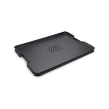 Cut&Carve Plus - Non-Slip, Multi-Function, Double-Sided Chopping Board for Food Preparation and Carving- Dishwasher Safe, Large – Black