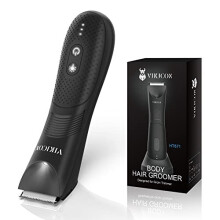 Manscape Trimmer for Men, VIKICON Pubic/Body Hair Trimmer Men, Electric Ball Trimmer for Private Parts, IPX7 Waterproof Body Goomer Men, Body Shavers