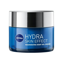 Hydra Skin Effect Regeneration Night Gel (50ml), Lightweight Evening Face Gel Charged with Hyaluronic Acid, Gel-Based Face Moisturiser Provides 72H
