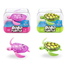 Robo Turtle Robotic Swimming Turtle (Green and Pink Turtles Included) electronic pet turtle, summer pool toy, bath toy, (2 Pack, Green and Pink)