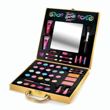 Shimmer and Sparkle Shimmering Glitter Makeover Studio Kids Makeup Set for Girls Real Cosmetics kit for Girls Washable Make Safe Non-Toxic Makeup,