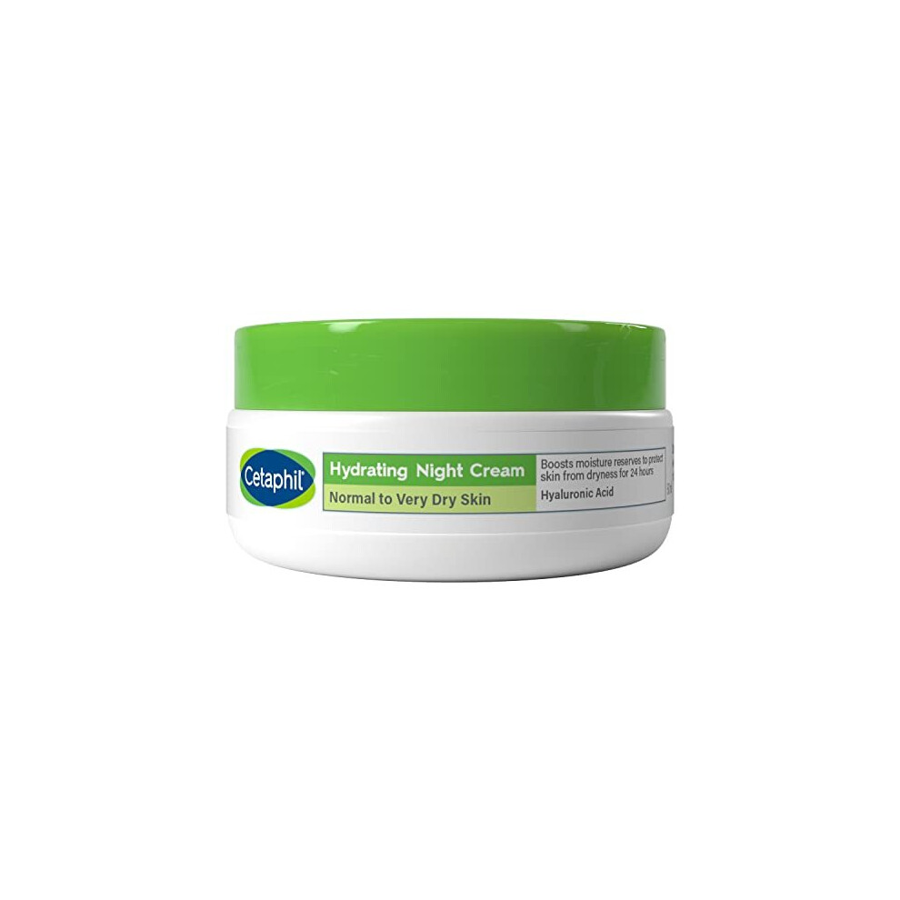 Cetaphil Hyaluronic Acid Night 50Ml, Moisturiser For Sensitive Skin, Hydrates Overnight, Non-Greasy Cream