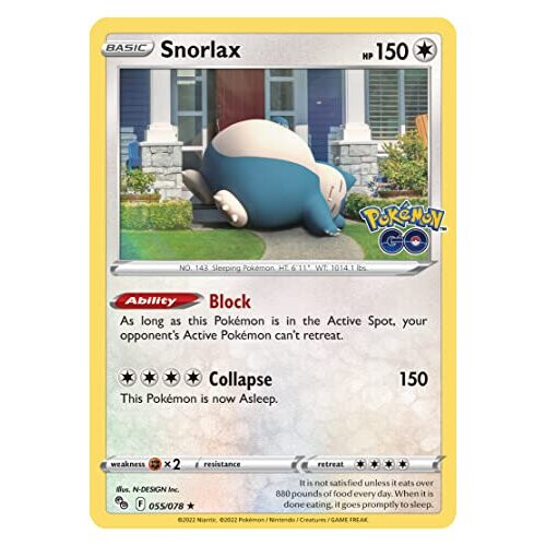 Pokémon Pokmon TCG: GO Tin - Snorlax (2 cartas foil e 4 boosters) 2