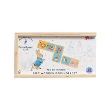 Official Peter Rabbit - Children's Early Learning Dominoes For Family Fun Tabletop Game, 28 Pieces