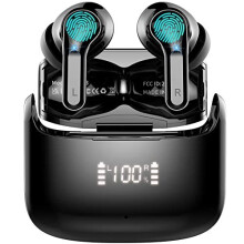 Wireless Earbuds, Bluetooth 5.3 Headphones with 4 ENC Mic, 2023 Wireless Headphones In Ear 40H Deep Bass Bluetooth Earphones with Noise Cancelling,