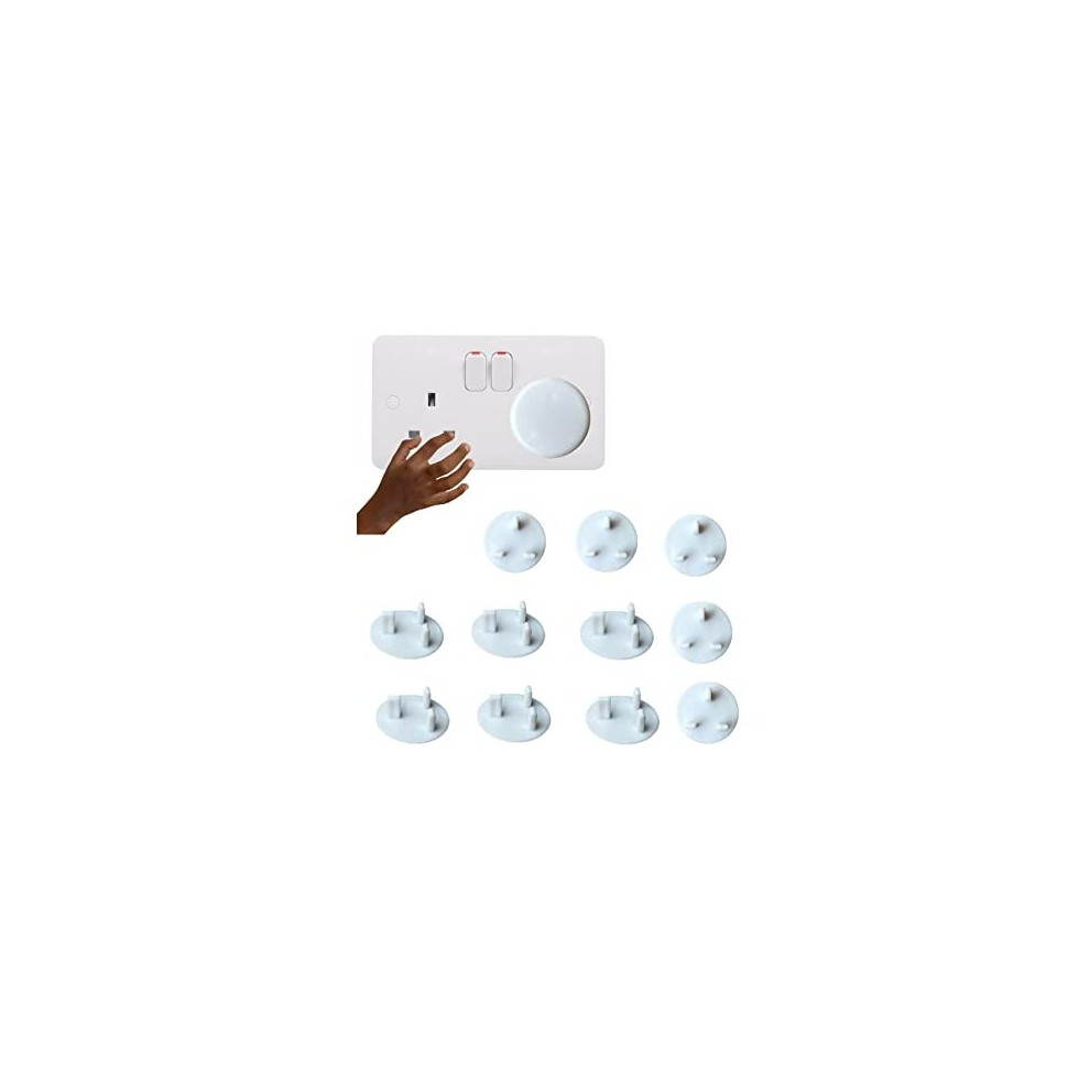Start And Drive Ltd Start And Drive Plug Socket Cover Plastic Outlet Covers Protector Baby Secutity Shock Prevention,Child Safe Child Proof, Easy Install, (Pack Of 12)