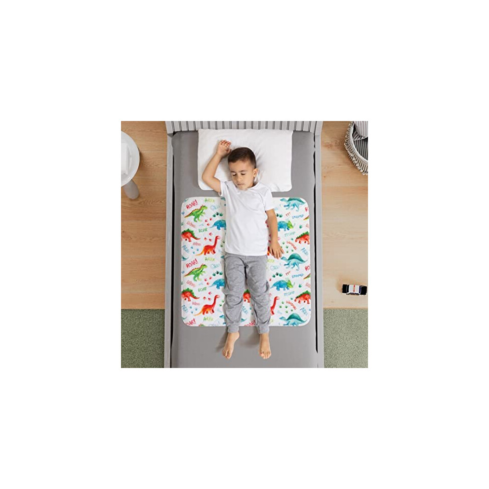 Potty Training Bed Pad,Mattress Protector For 100% Night Time Waterproof Protection|Dinosaur |Lifesaver For Mattress Whilst Night Time Toilet Training Lynmark