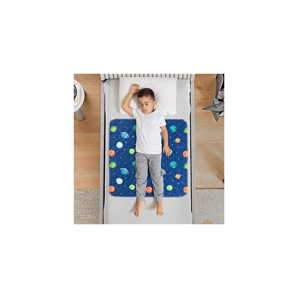 Potty Training Bed Pad, Mattress Protector For 100% Night Time Waterproof Protection|Galaxy |Lifesaver For Mattress Whilst Night Time Toilet Lynmark
