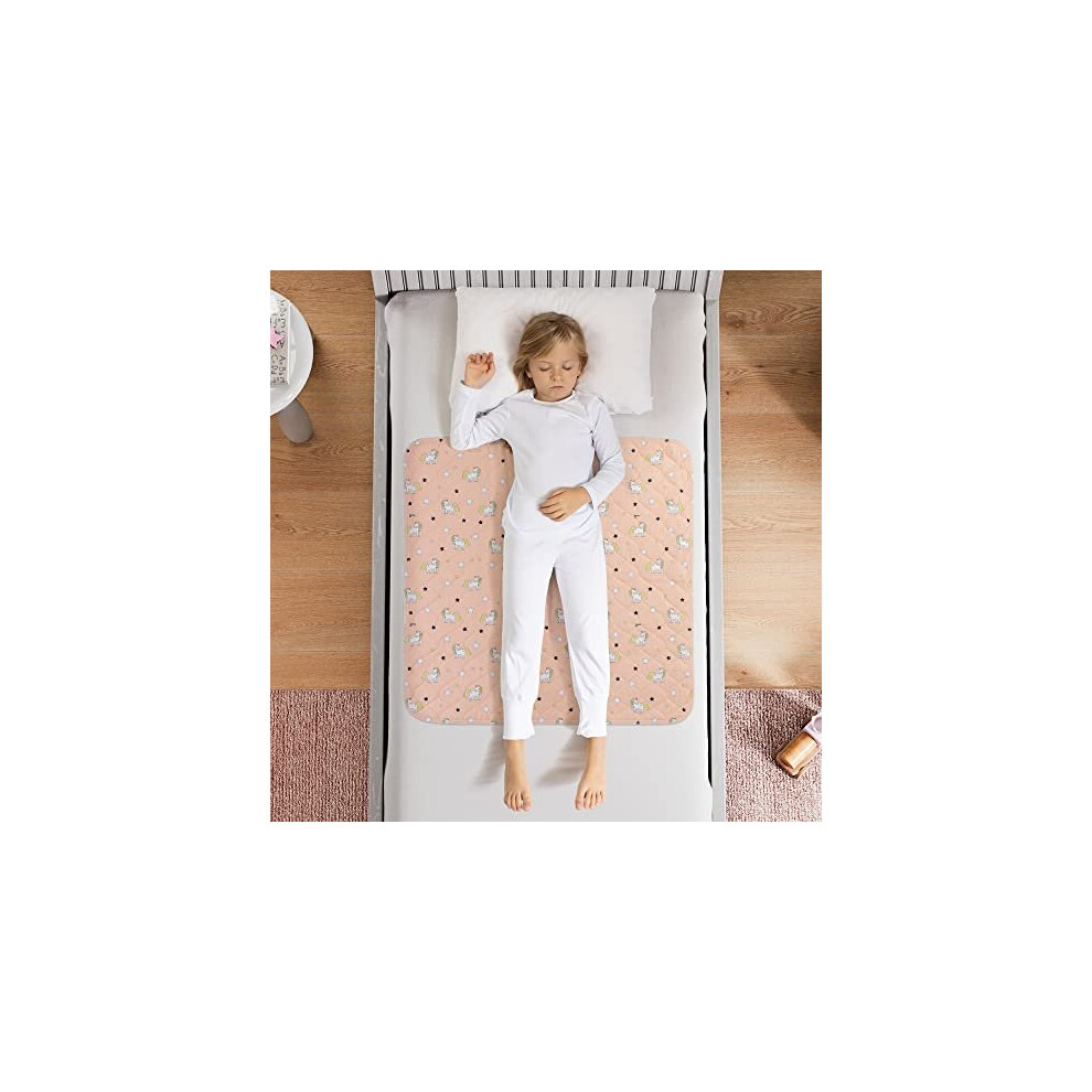 Potty Training Bed Pad, Mattress Protector For 100% Night Time Waterproof Protection| Unicorn |Lifesaver For Mattress For Night Time Toilet Lynmark