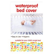 Waterproof Mattress Protector Sheet 100x200cm Pack of 2 for Cots to Single Beds, Noiseless & Breathable