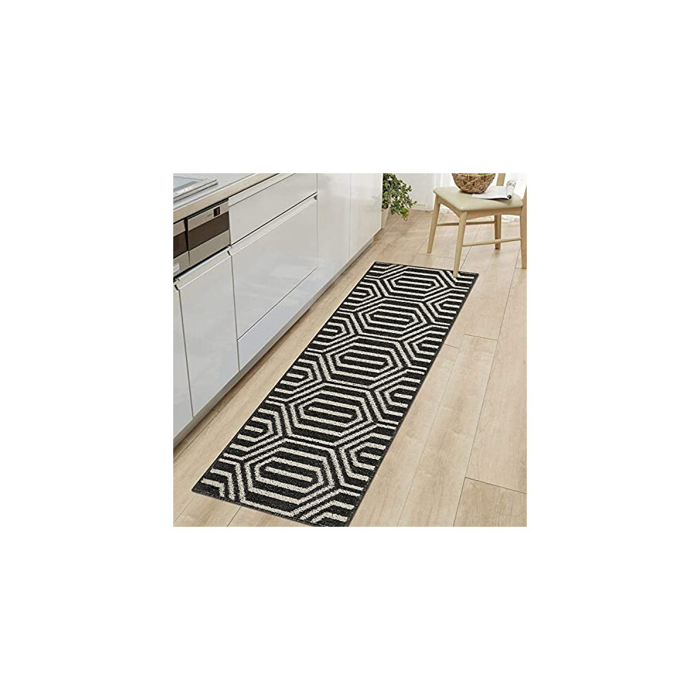 Runner Rug for Entryway Indoor 50x150cm Non-slip Rubber Back Kitchen Runner Rug Machine Washable Runner Carpet Rug for Kitchen Floor Laundry Room