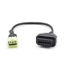 Câble de diagnostic OBD2 OBDII Adaptateur 6 broches à 16 broches Compatible avec KTM Motorbike Motorcycle