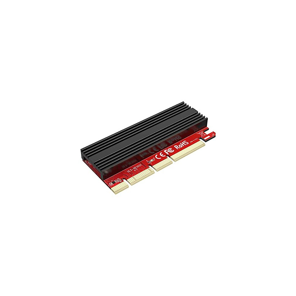 PCIe 4.0 to NVMe M.2 Adapter Support x4 x8 x16 Slot with Aluminum Heat Sink