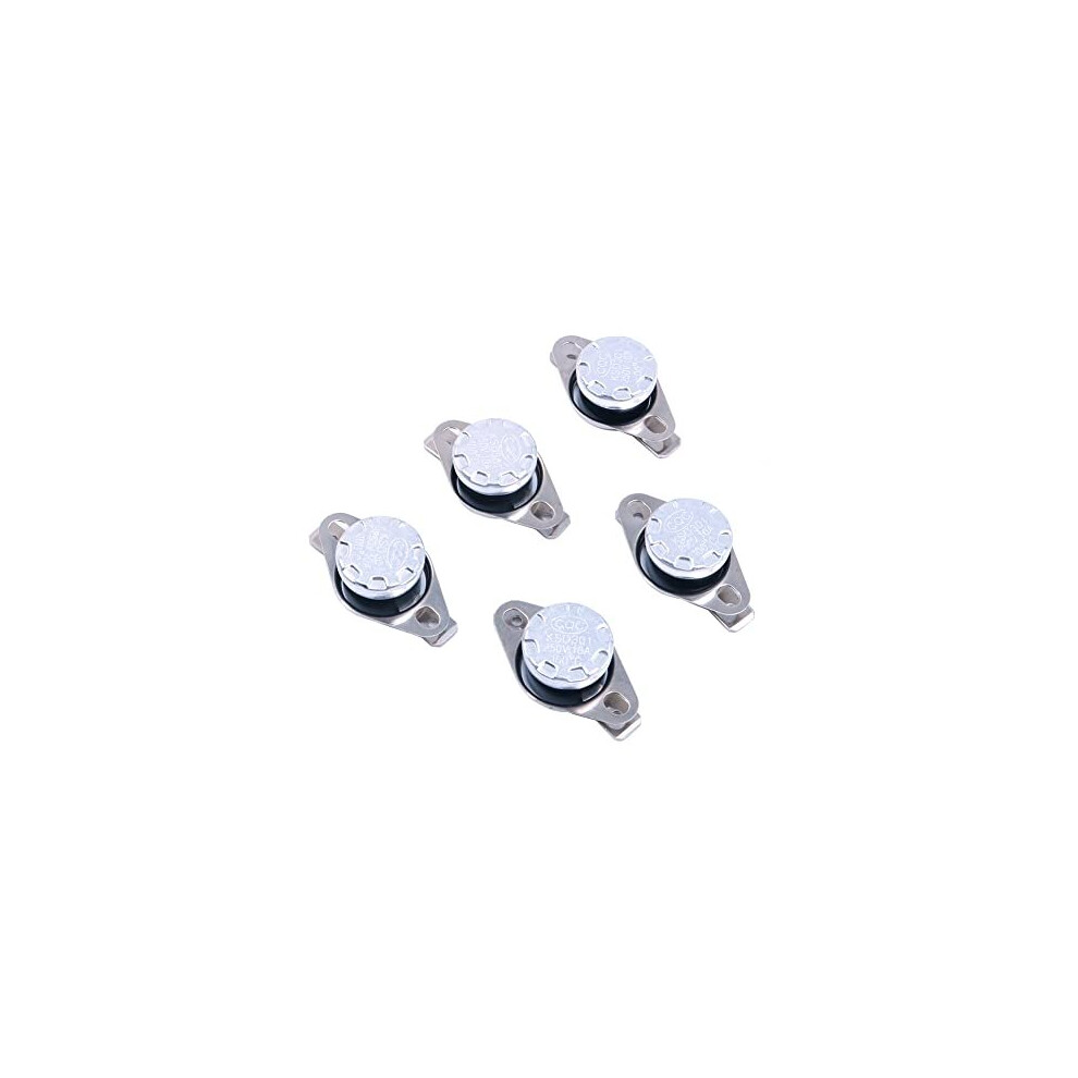 5-Pack KSD301 100 Degrees Centigrade Thermostat Thermal Control Switch 250V 10A Normally Closed NC Thermostat Temperature Switch