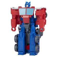Transformers Toys EarthSpark 1-Step Flip Changer Optimus Prime 4-Inch Actiefiguur