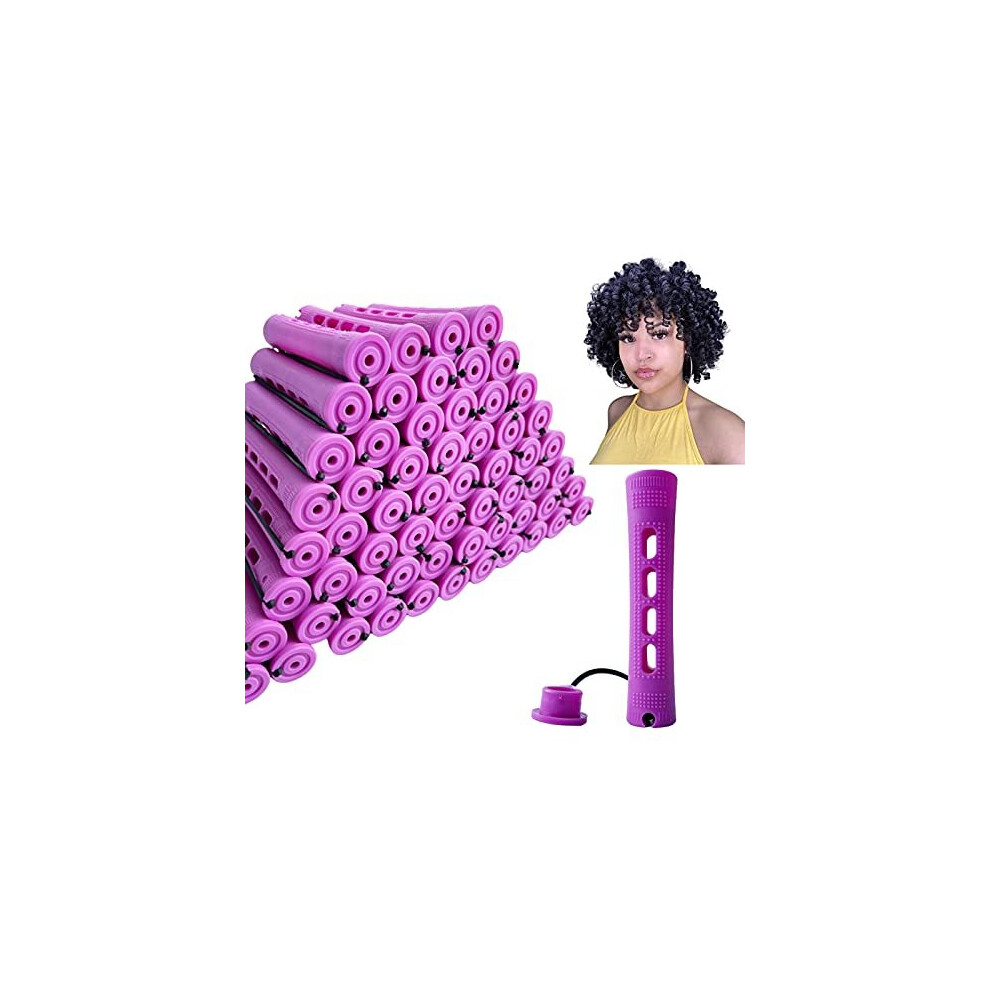 Perm Rods for Short Hair, 40 pcs Medium Size Hair Rollers for Long Short Hair Styling Tool Hair Curlers