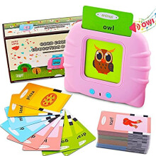 Talking Flash Cards Learning Toys for Toddlers 1-6 Year Old,British English, 224 Words, Audible Educational Toys, Preschool Learning Resource