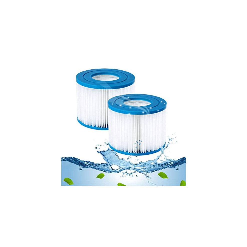 Hot Tub Filter Cartridges VI for Bestway Filter Replacement for All Lay-Z-Spa Models, Lazy Spa Filter, Hot Tub, Miami, Vegas, Monaco, Palm Springs, 2