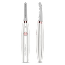 Heated Eyelash Curler, TOUCHBeauty Electric Eyelash Curler USB Rechargeable Eyelash Curler with 3 Temperature Settings Silicone Comb Lash Curler for