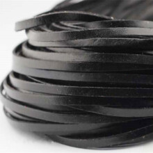 5M/lot Real Cow Leather Cord Width Flat Rope String Bracelet Necklace DIY 5mm wide DIY Jewelry Accessories
