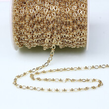 1Meter Brass Plated Fancy Bead Chain Embossed Cuble Link Chain Bulk For Diy Necklace Bracelet Jewelry Making