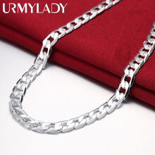Special Offer 925 Sterling Silver Necklace for men's 20/24 Inches Classic 8MM Chain Jewelry Wedding Christmas