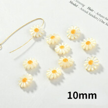 ins tide sea shell small daisy straight hole flower diy hand-made clavicle necklace bracelet earring material accessories